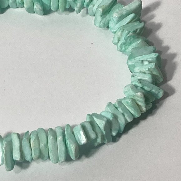 Light Green Chunk Slab 18" Necklace - Picture 13 of 15